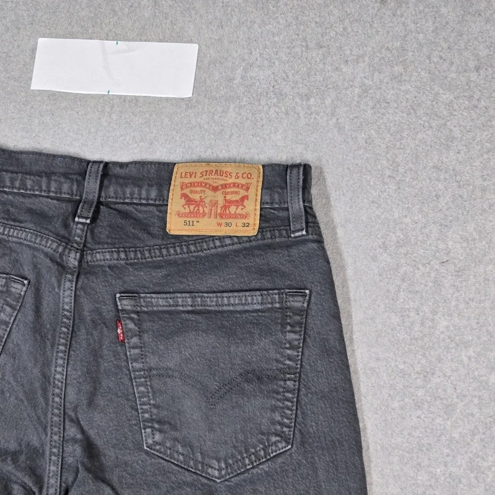 Levi's 511 Men Jeans 30X32 Gray Denim Slim Fit 29
